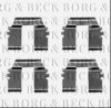 BORG & BECK BBK1404 Accessory Kit, disc brake pads